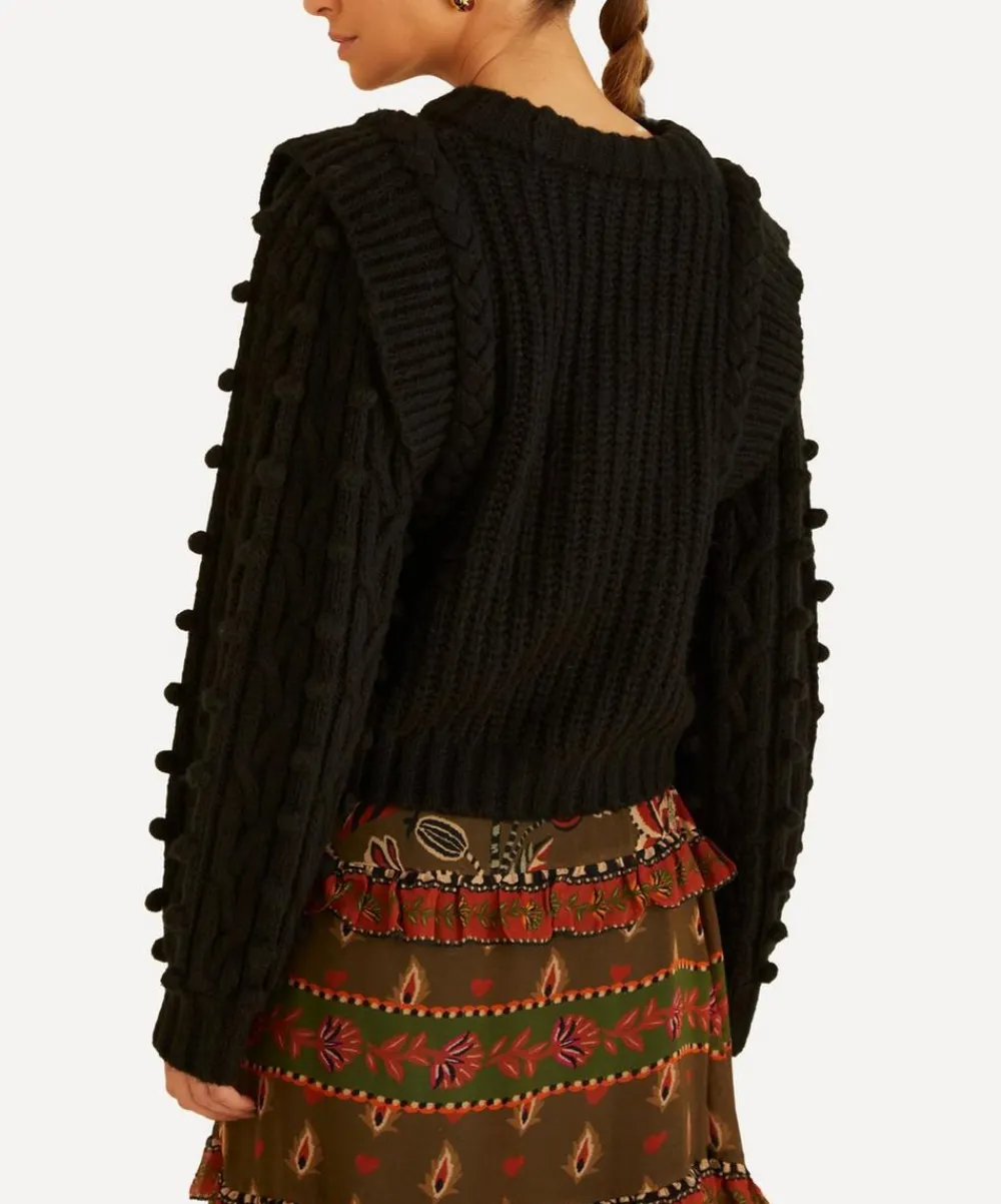 FARM Rio Knitwear^Black Braided Jumper