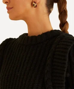 FARM Rio Knitwear^Black Braided Jumper