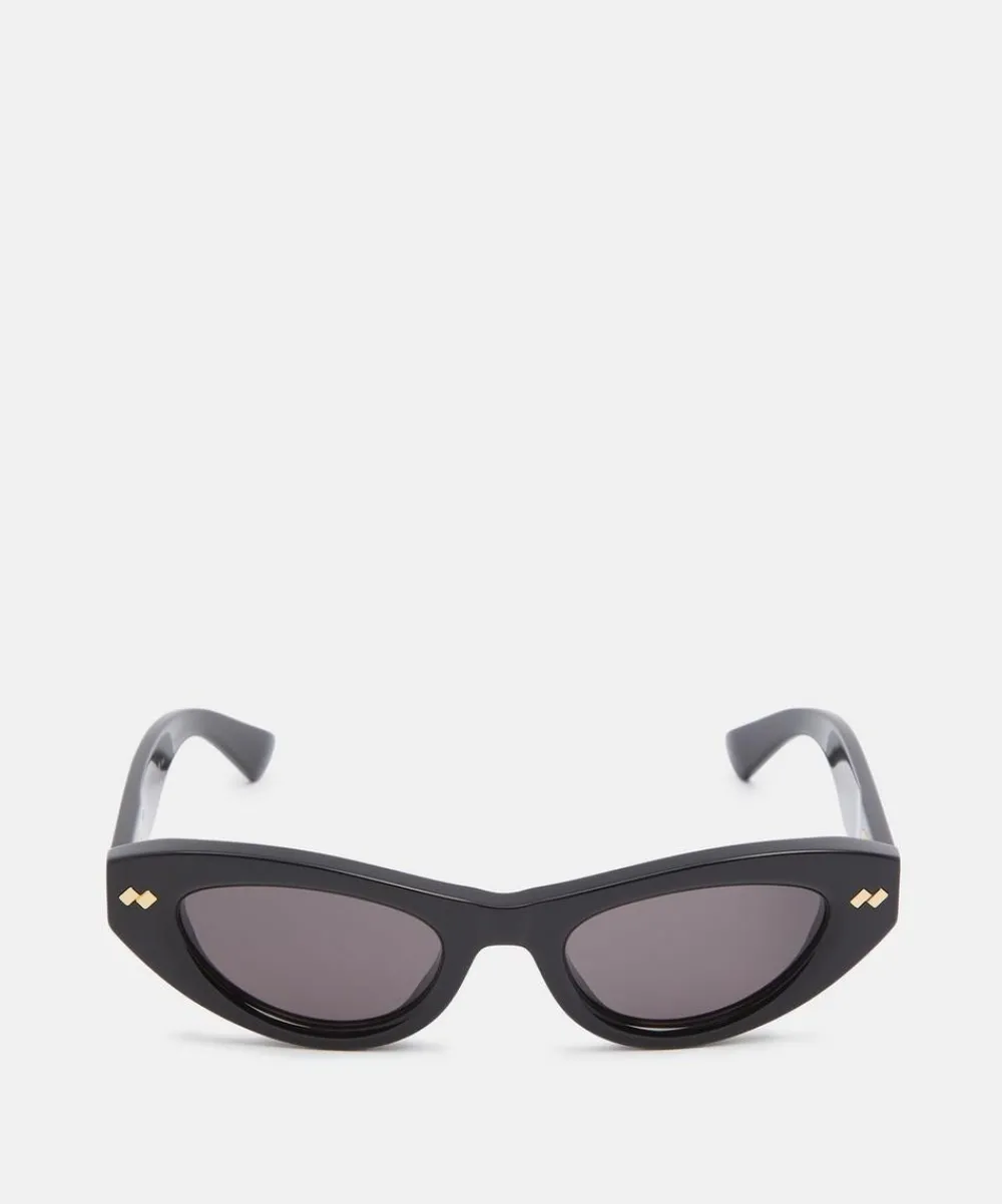 Bottega Veneta Sunglasses & Glasses^Black Cat-Eye Sunglasses
