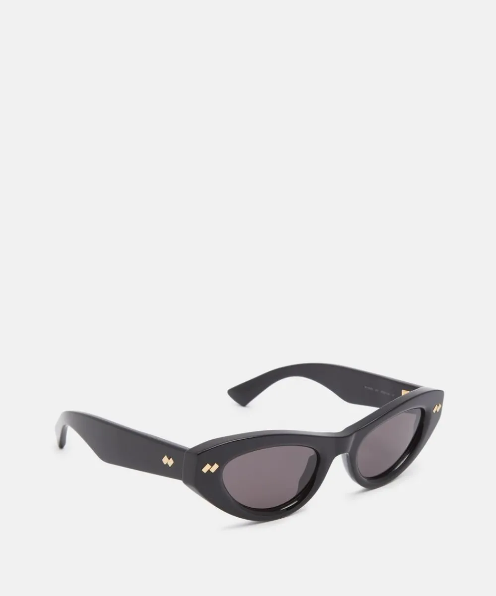 Bottega Veneta Sunglasses & Glasses^Black Cat-Eye Sunglasses