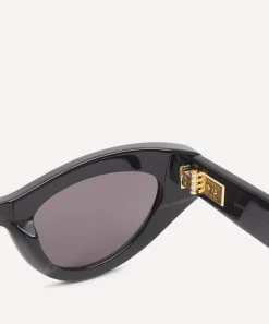 Bottega Veneta Sunglasses & Glasses^Black Cat-Eye Sunglasses