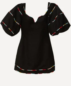 FARM Rio Dresses^Black Coloured Stripes Mini-Dress