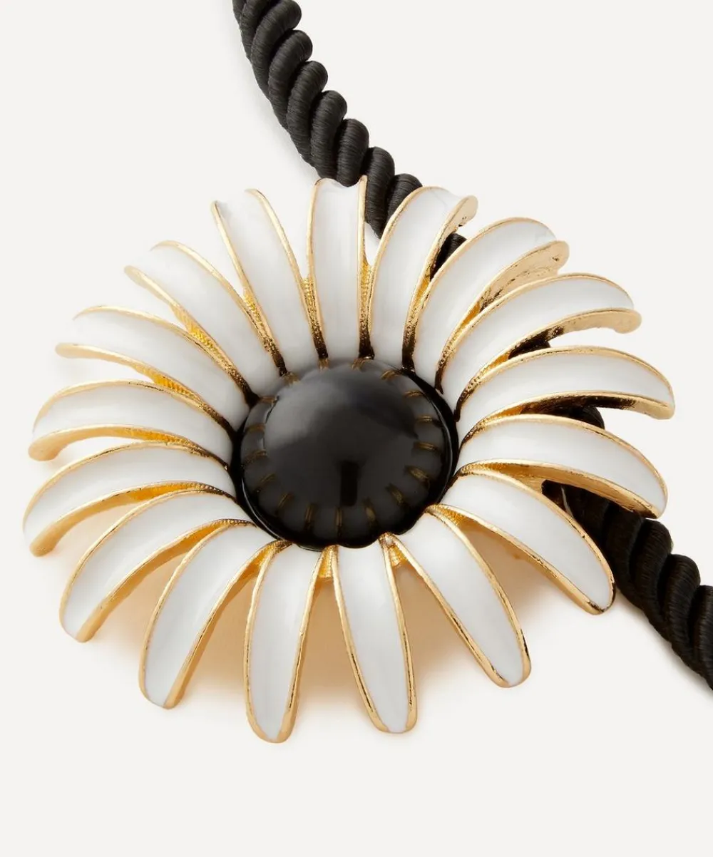 Kenneth Jay Lane Necklaces^Black Cord Daisy Pendant Necklace