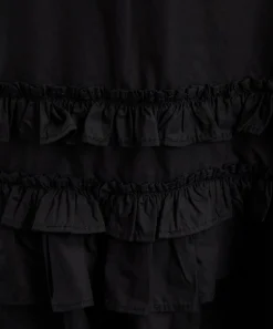 Ganni Dresses^Black Cotton Poplin Mini Dress