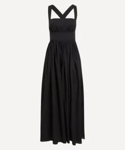 Matteau Dresses^Black Crossback Midi Dress