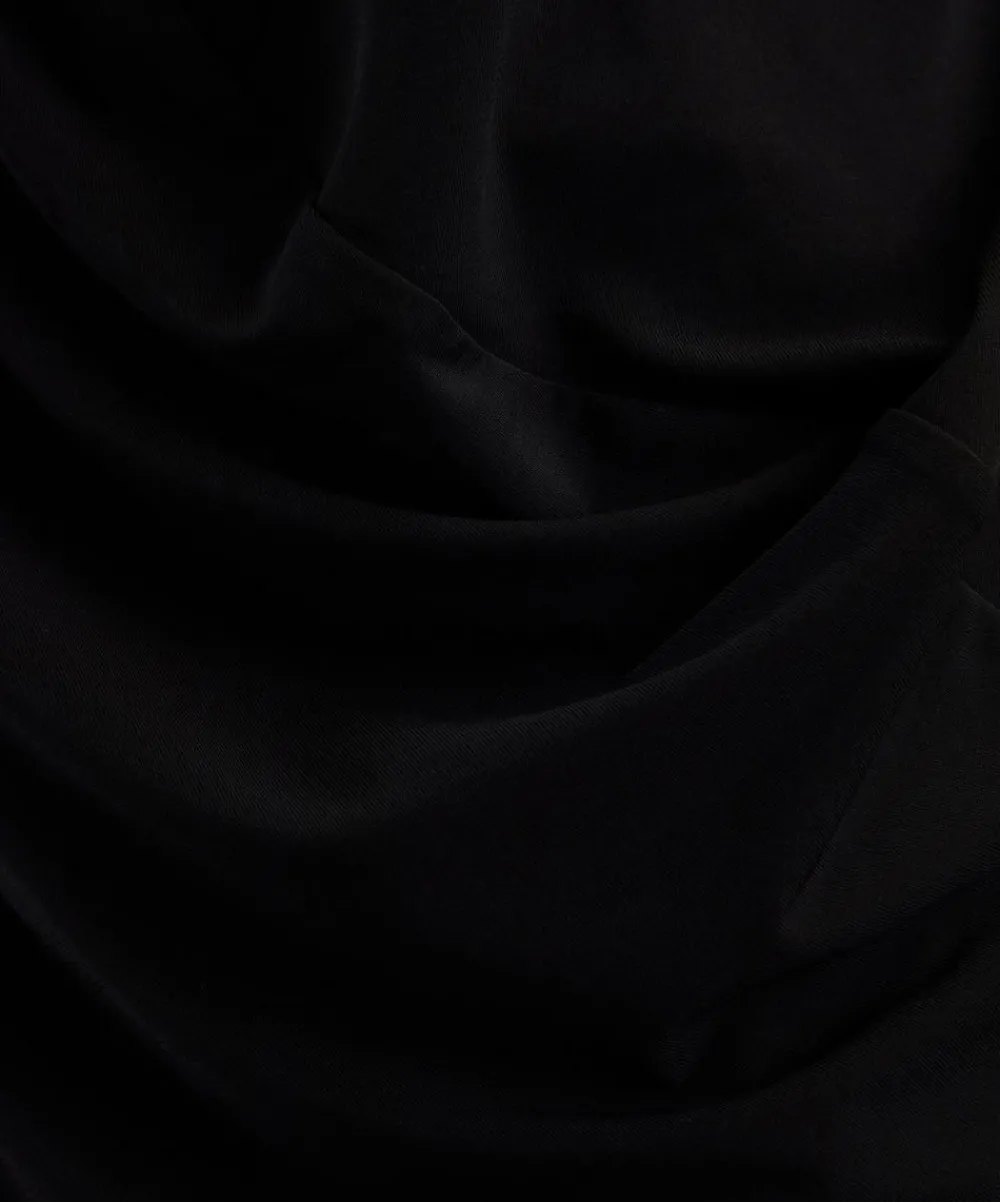 Issey Miyake Tops^Black DRAPE JERSEY-56 Top