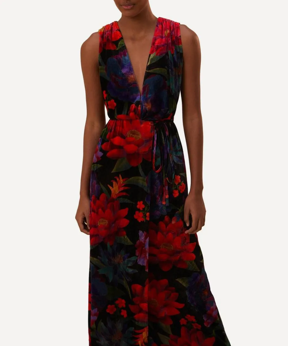 FARM Rio Dresses^Black Flower Season Maxi-Dress