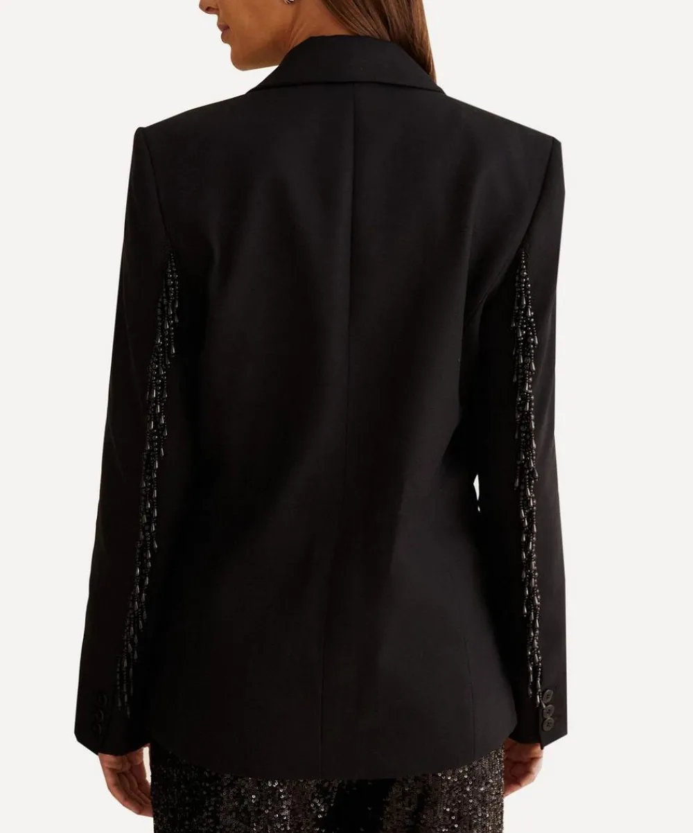 FARM Rio Coats & Jackets^Black Fringe Blazer