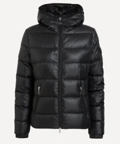 Moncler Coats & Jackets^Black Gles Hooded Short Down Jacket