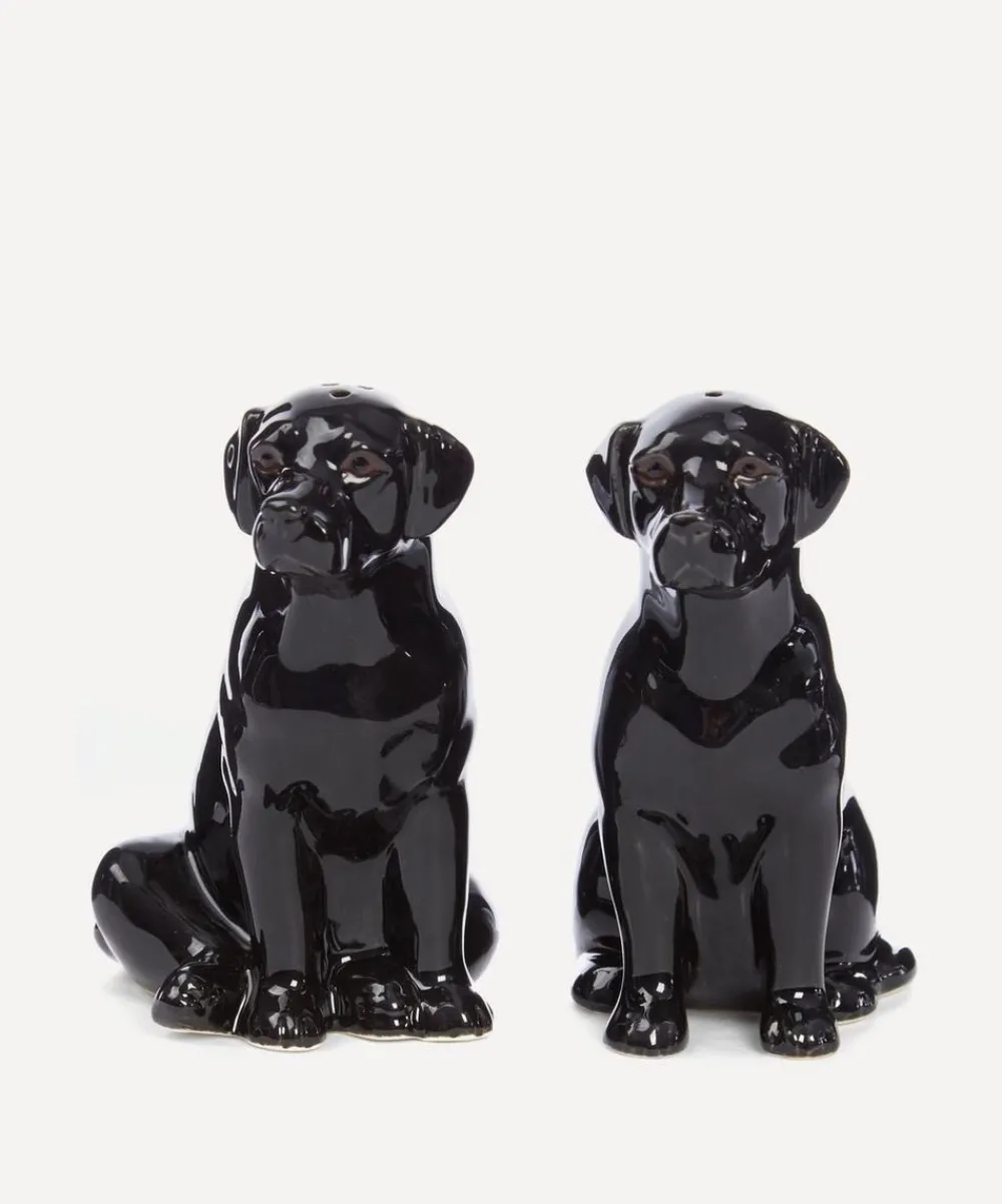 Quail Tableware^Black Labrador Salt And Pepper Shakers