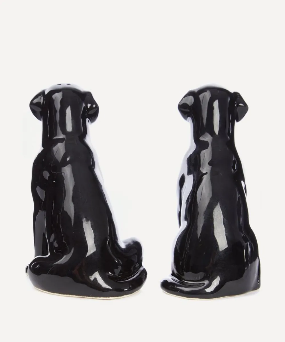 Quail Tableware^Black Labrador Salt And Pepper Shakers