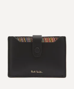 Paul Smith Wallets^Black Leather Credit Card Holder