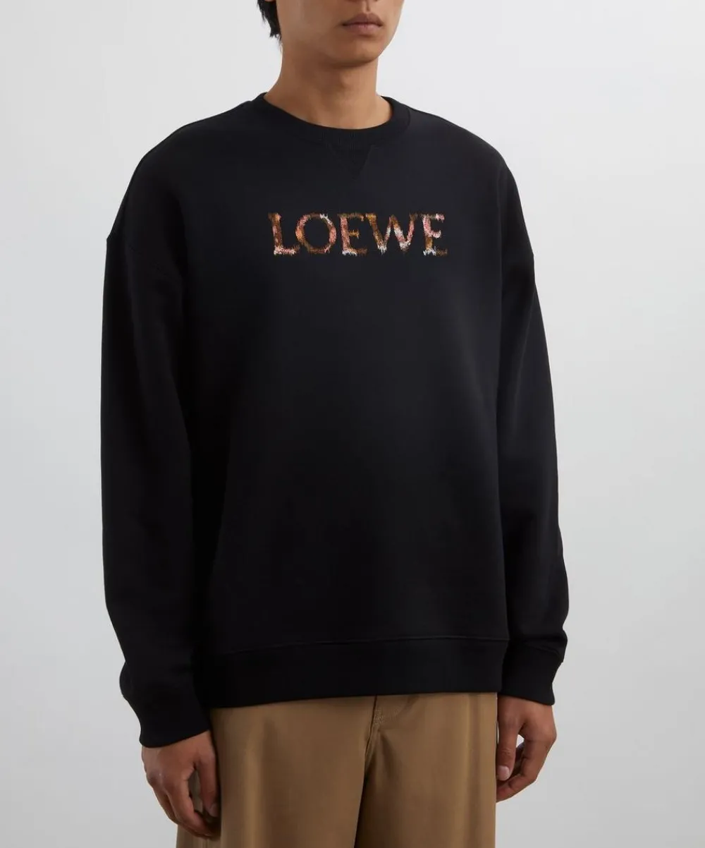 Loewe Knitwear & Sweats^Black Sweatshirt