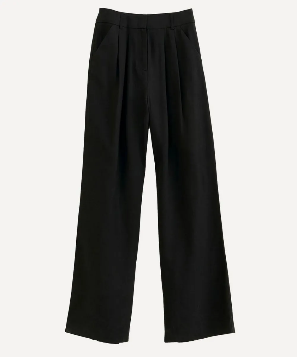 FARM Rio Trousers & Shorts^Black Low Waist Trousers
