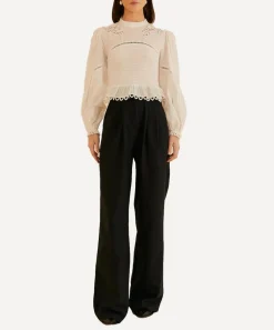 FARM Rio Trousers & Shorts^Black Low Waist Trousers