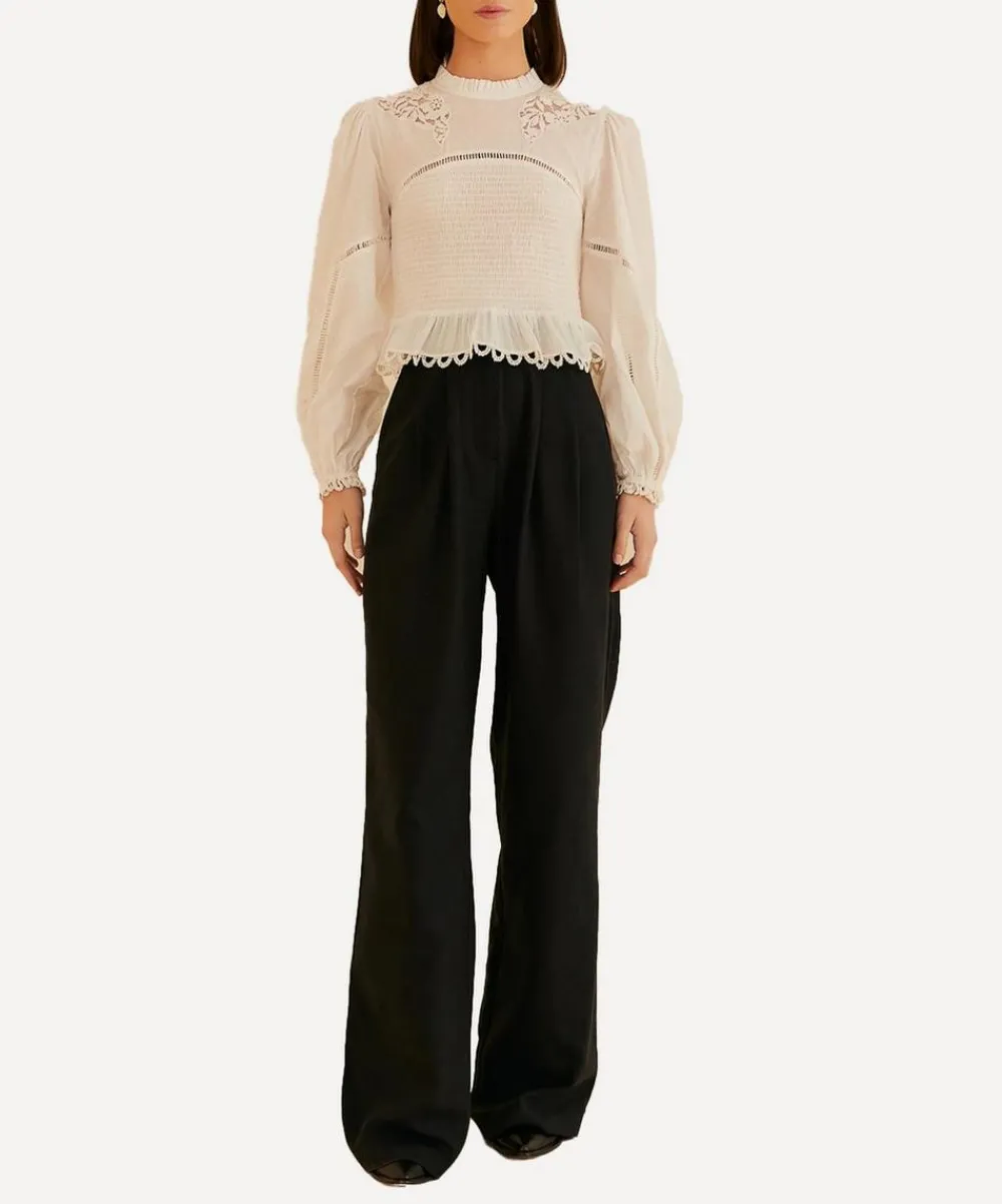 FARM Rio Trousers & Shorts^Black Low Waist Trousers
