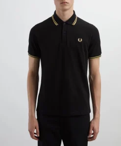 Fred Perry Tops^Black M12 Twin Tipped Polo Shirt
