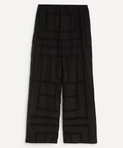 Toteme Sleepwear^Black Monogram Crochet PJ Bottoms