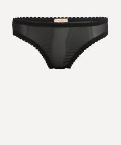 Fruity Booty Lingerie^Black Moss Mesh Briefs