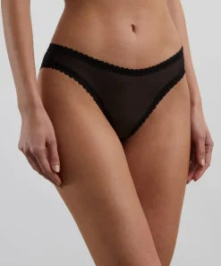 Fruity Booty Lingerie^Black Moss Mesh Briefs
