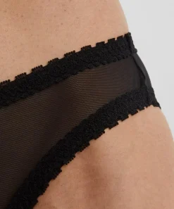 Fruity Booty Lingerie^Black Moss Mesh Briefs