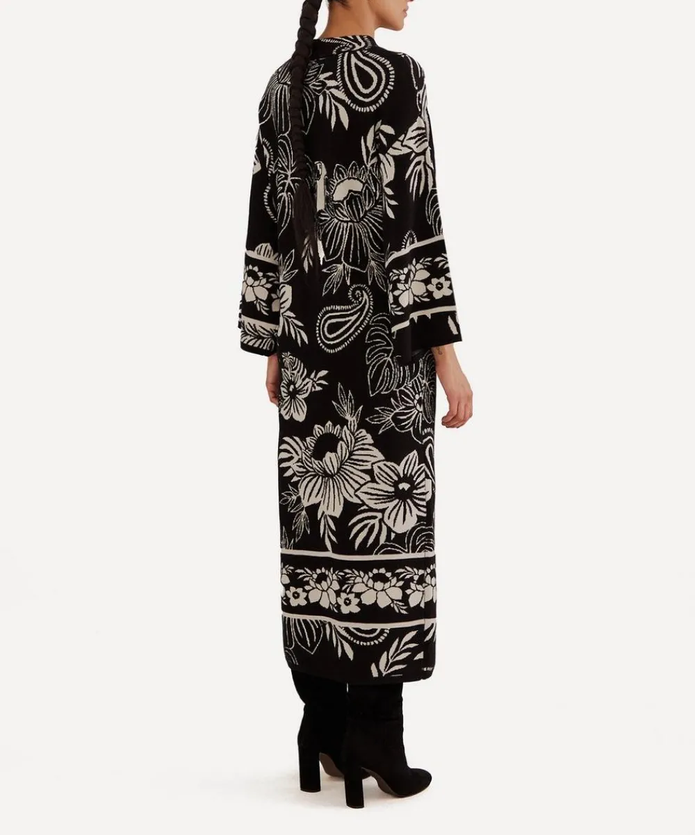 FARM Rio Dresses^Black Paisley Bloom Knit Dress