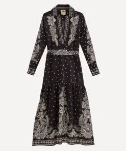 FARM Rio Dresses^Black Paisley Bloom Maxi-Dress