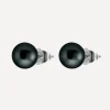 Kojis Earrings|Earrings^Black Pearl Stud Earrings