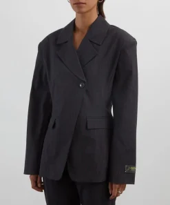 Ganni Coats & Jackets^Black Pinstripe Blazer