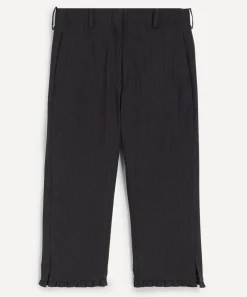 Ganni Trousers & Shorts^Black Pinstripe Capri Trousers