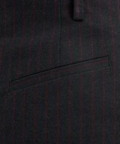 Ganni Trousers & Shorts^Black Pinstripe Capri Trousers