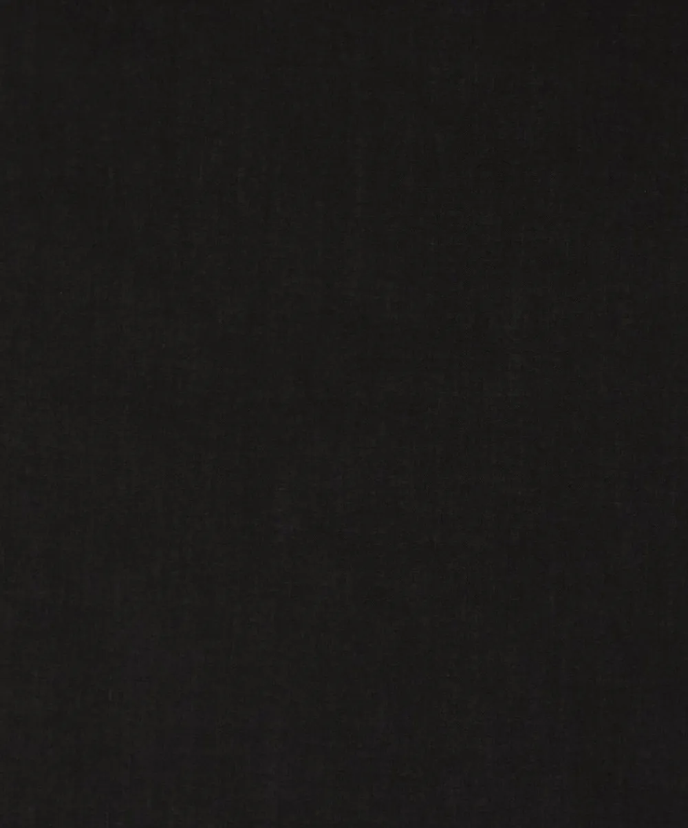 Liberty Fabrics Classic Tana Lawn|Tana Lawn™ Cotton^Black Plain Tana Lawn™ Cotton