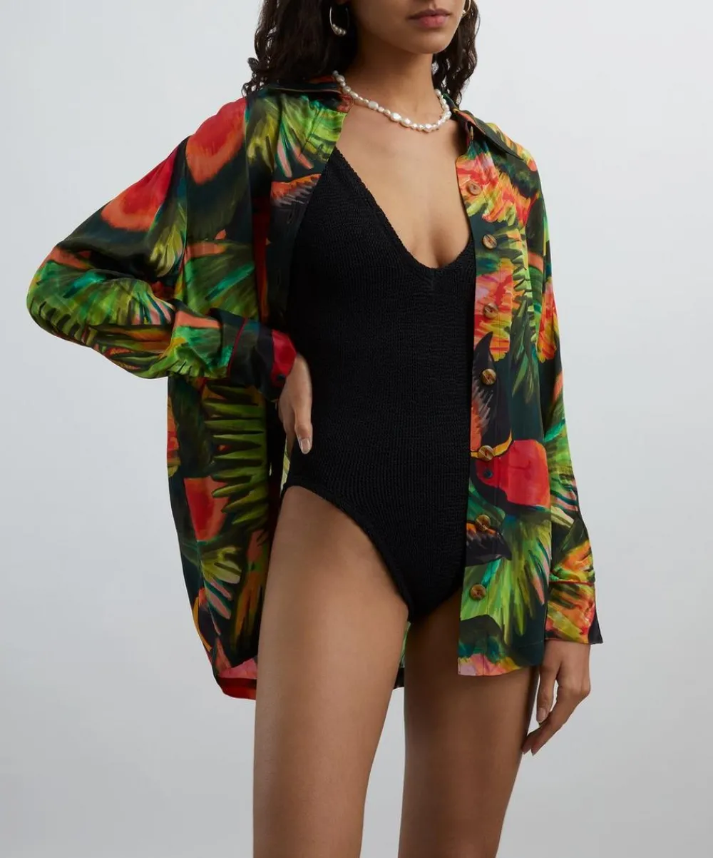 Hunza G Swimwear^Black Sadie Swimsuit