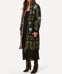 FARM Rio Coats & Jackets^Black Winter Garden Reversible Maxi Puffer Jacket