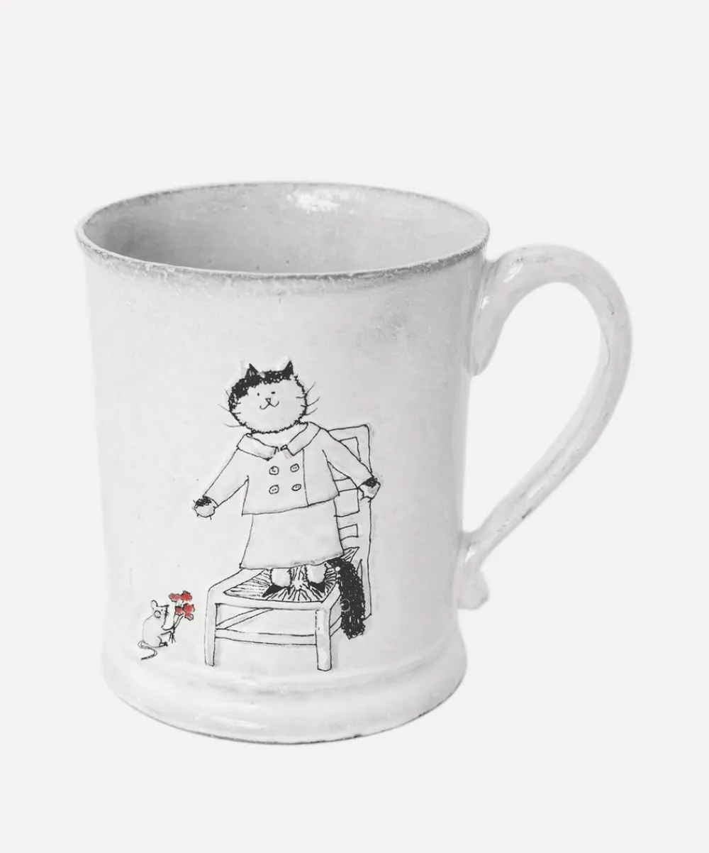 Astier de Villatte Mugs^Blanket in Love Grace Mug