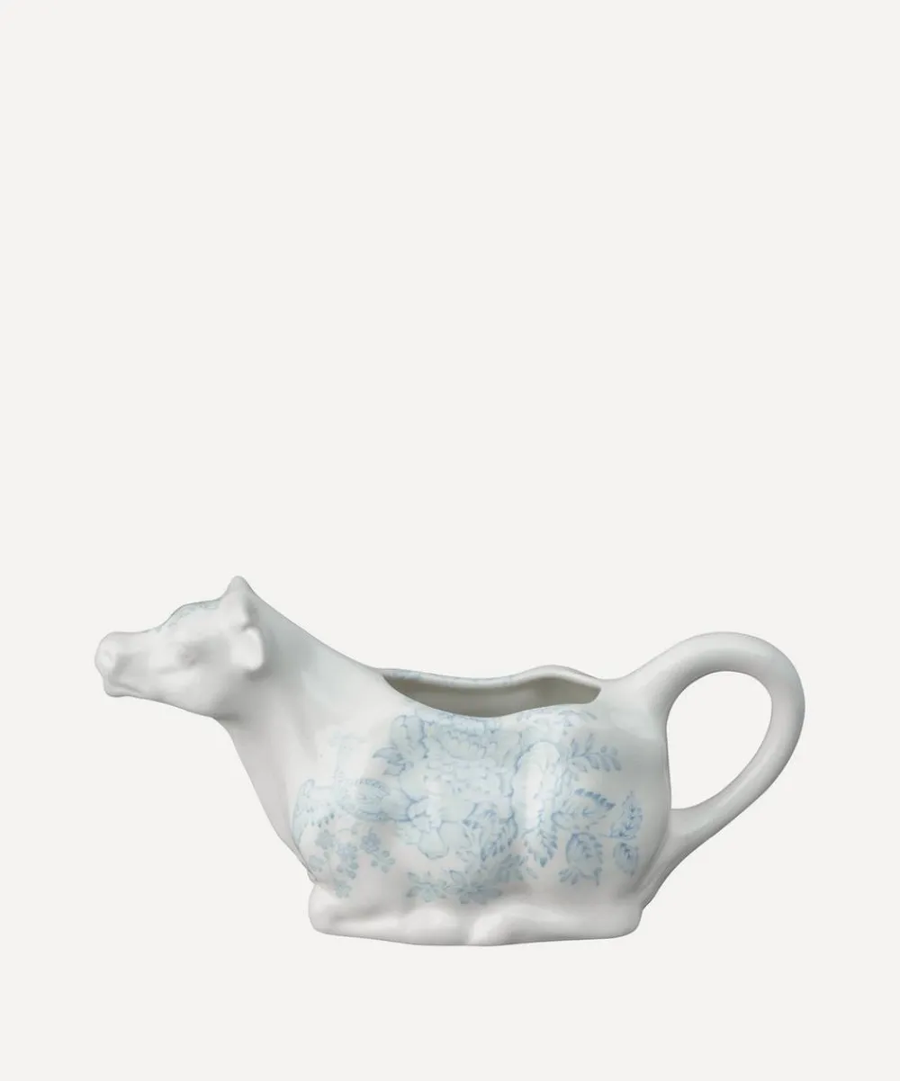 Burleigh Tableware^Blue Asiatic Pheasants Cow Creamer