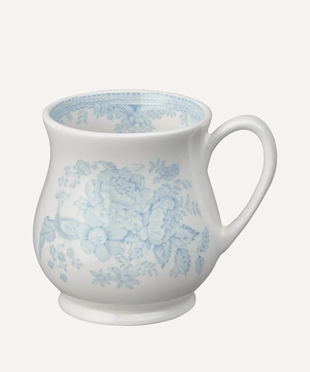 Burleigh Mugs^Blue Asiatic Pheasants Sandringham Half Pint Mug