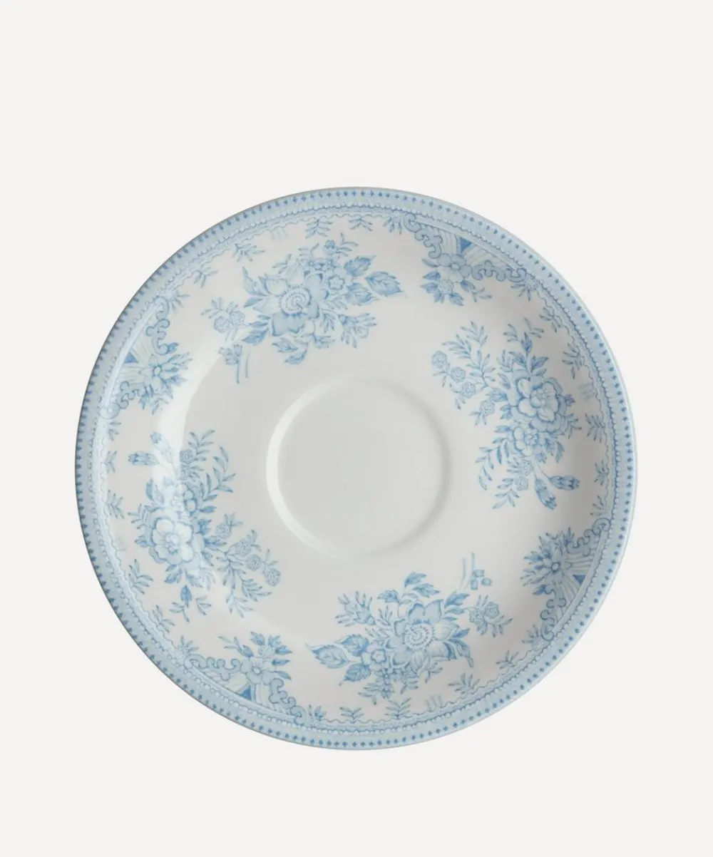 Burleigh Mugs^Blue Asiatic Pheasants Teacup and Saucer