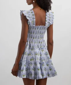 Hill House Home Dresses^Blue Block Print Charlotte Nap Dress