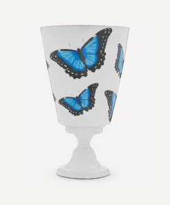 Astier de Villatte Vases^Blue Butterfly Vase