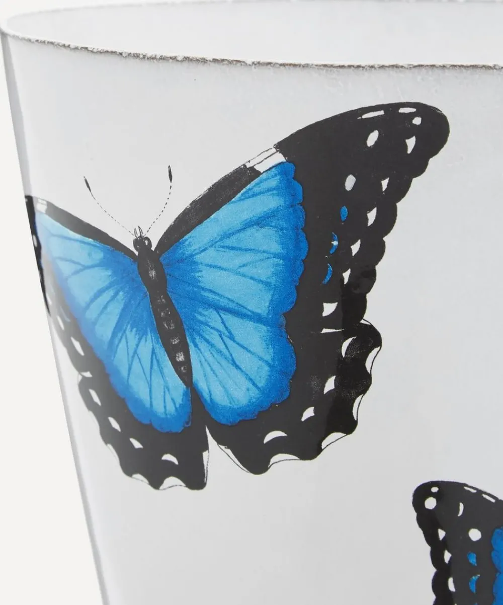 Astier de Villatte Vases^Blue Butterfly Vase