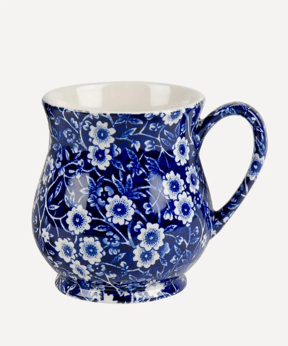 Burleigh Mugs^Blue Calico Sandringham Half Pint Mug