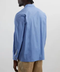 Universal Works Shirts^Blue End Cotton Shirt