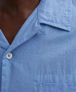 Universal Works Shirts^Blue End Cotton Shirt