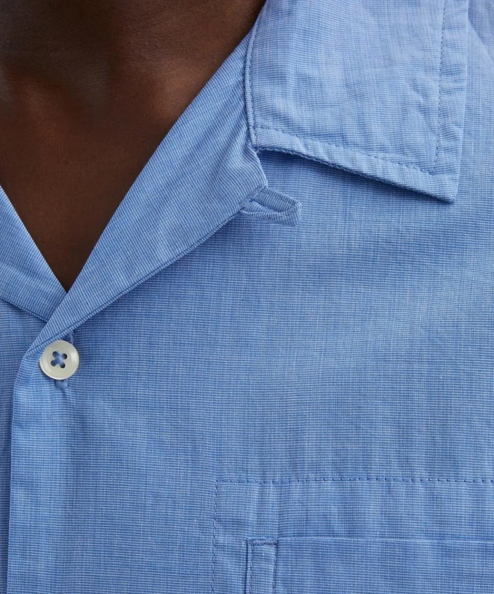 Universal Works Shirts^Blue End Cotton Shirt
