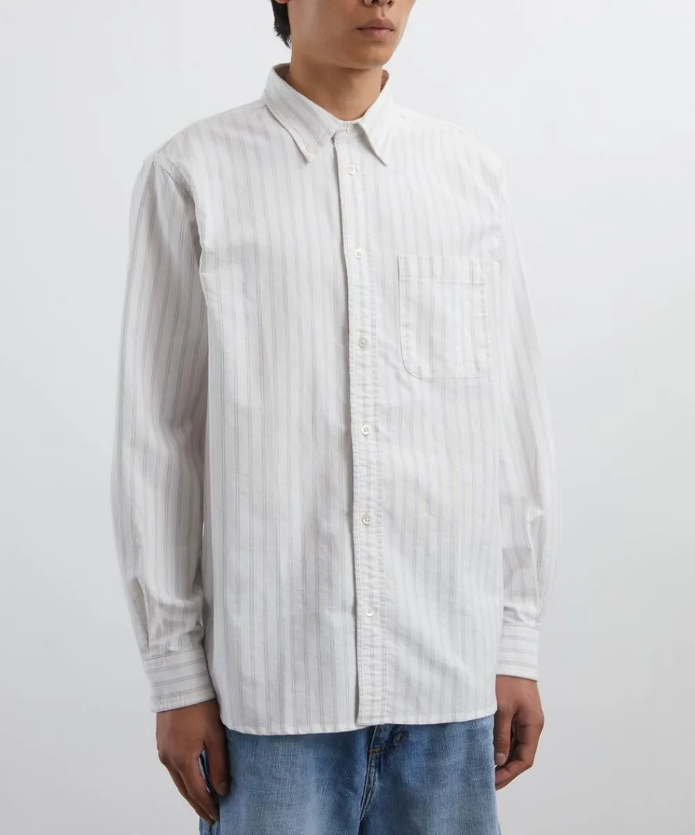 Adsum Shirts^Blue Stripe Premium Oxford Button Down Shirt