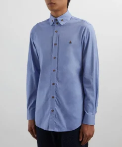 Vivienne Westwood Shirts^Blue Two-Button Krall Shirt