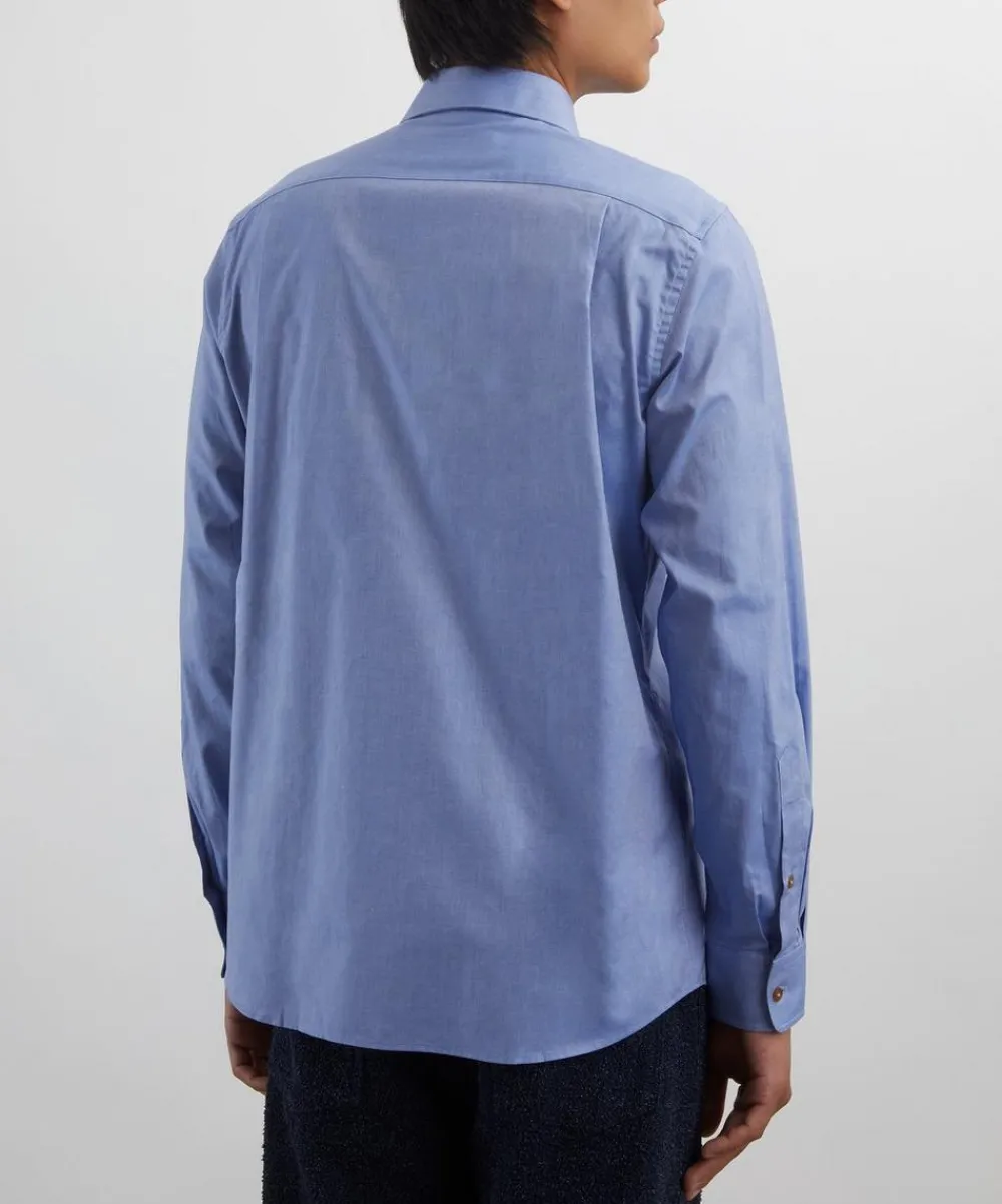 Vivienne Westwood Shirts^Blue Two-Button Krall Shirt