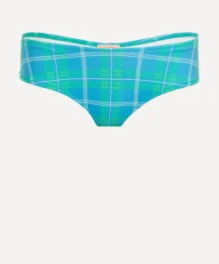 Fruity Booty Swimwear^Blue-Green Check Bikini Bottoms