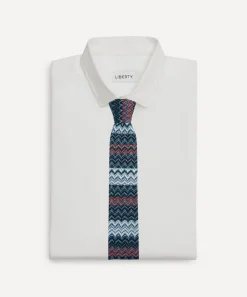 Missoni Ties^Blue-Multi Knitted Tie